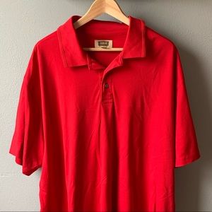 3XL Red Short Sleeve Polo